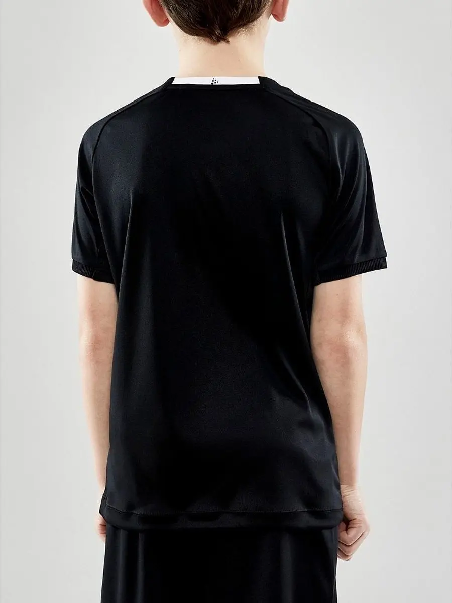 Craft Progress 2.0 Stripe Shirt Kinderen - 146/152 - Zwart/Groen