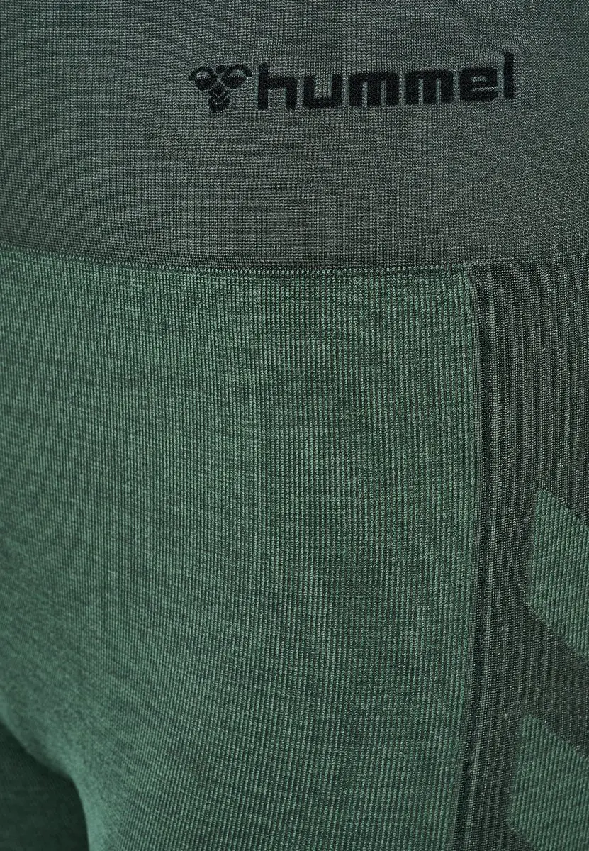 Hummel HMLCLEA Seamless Fietsbroek - XS - Climbing Ivy/Beetle Melange