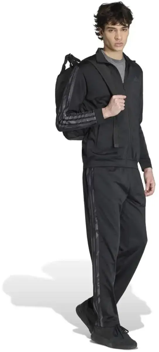 Adidas 3 Stripes Camouflage Trainingsjack - Zwart XL