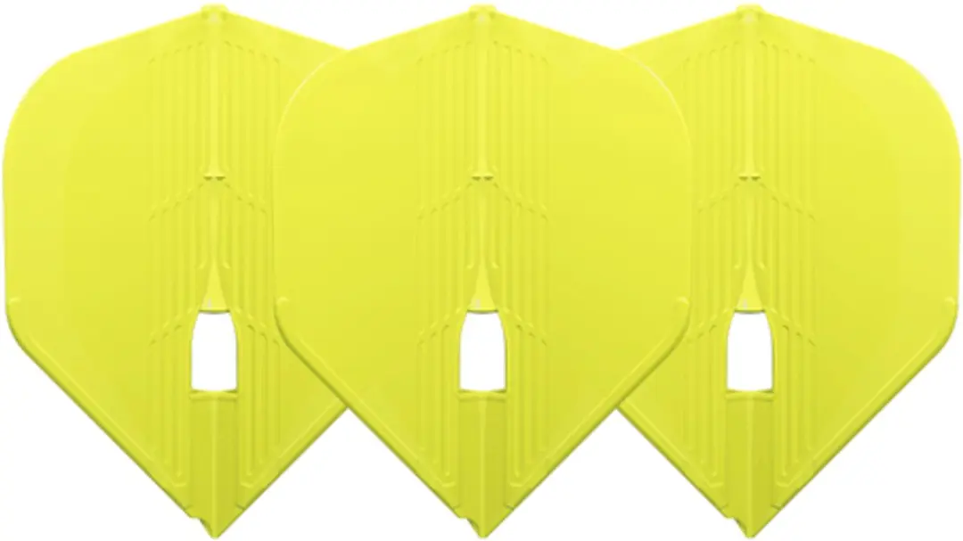 L-Style Champagne Kami L1 Pro Neon Geel Dart Flights FP5183 - 3 Stuks