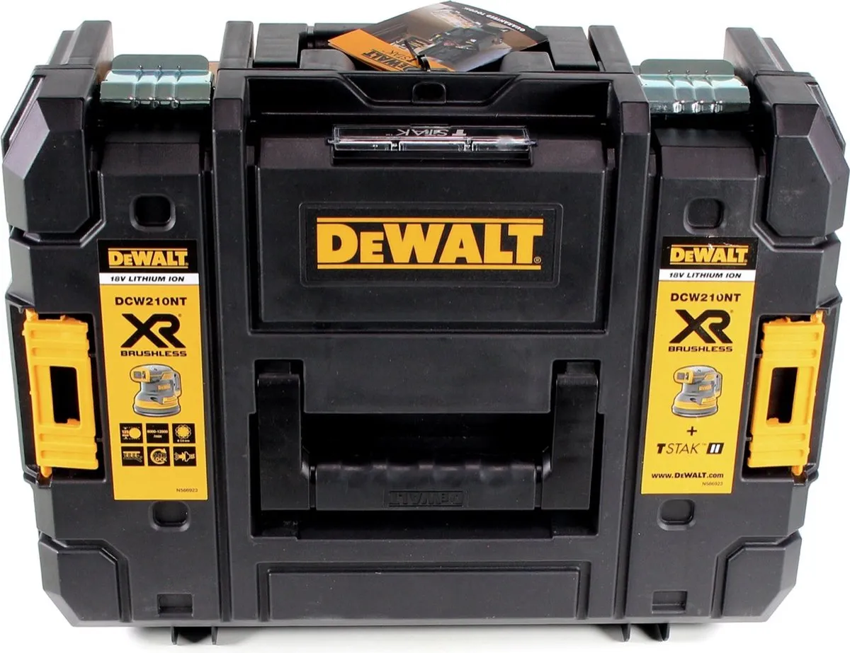 DeWalt DCW210M2 Excentrische Schuurmachine 18V - 2x 4.0Ah + Snellader - afbeelding 4 van 5