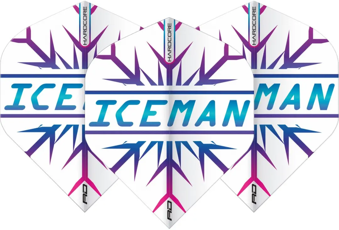 Red Dragon Gerwyn Price Hardcore Rainbow Snowflake Dart Flights TF6827 - 3 Stuks