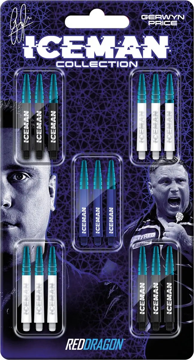 Red Dragon Iceman Nitro Dart Shafts X0793