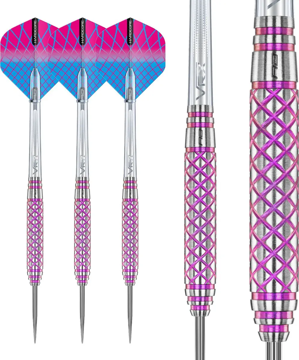 Red Dragon Confession 85% Dartpijlen - 3 Stuks - Roze/Zilver