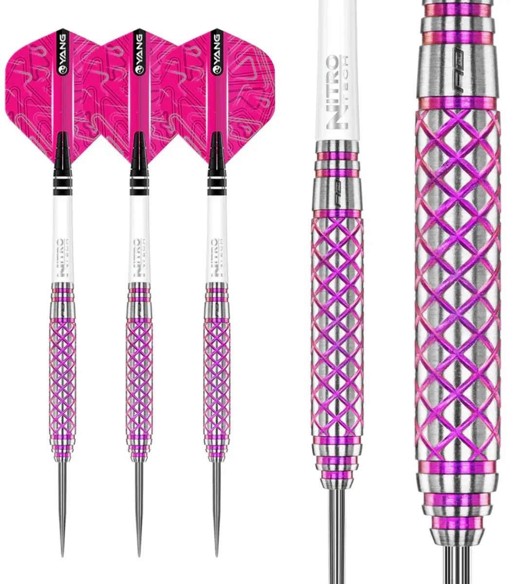 Red Dragon Confession 85% Dartpijlen - 3 Stuks - Roze/Zilver - afbeelding 6 van 6