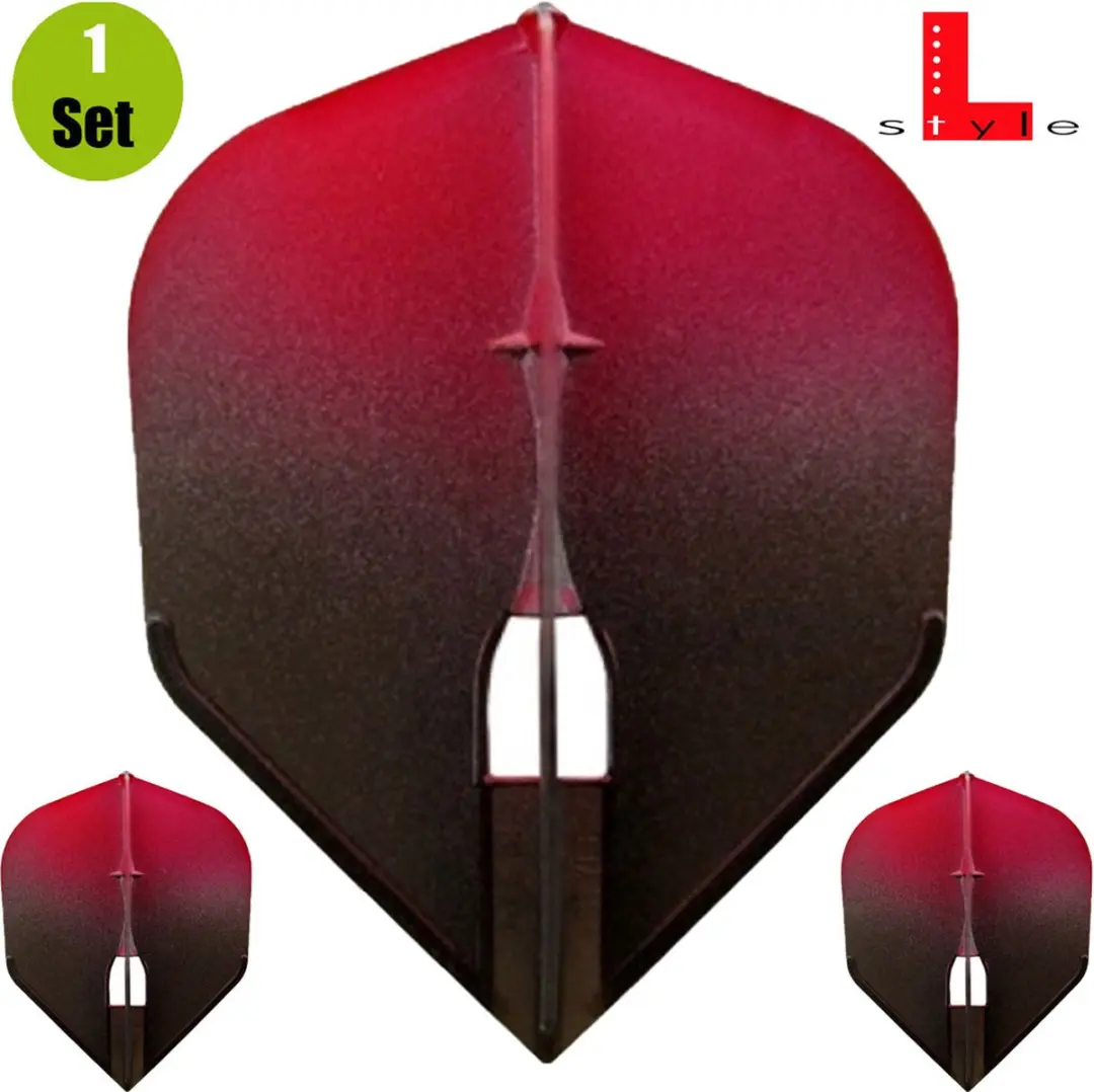 L-Style Champagne L3 Shape 2-Tone Dart Flights - Rood