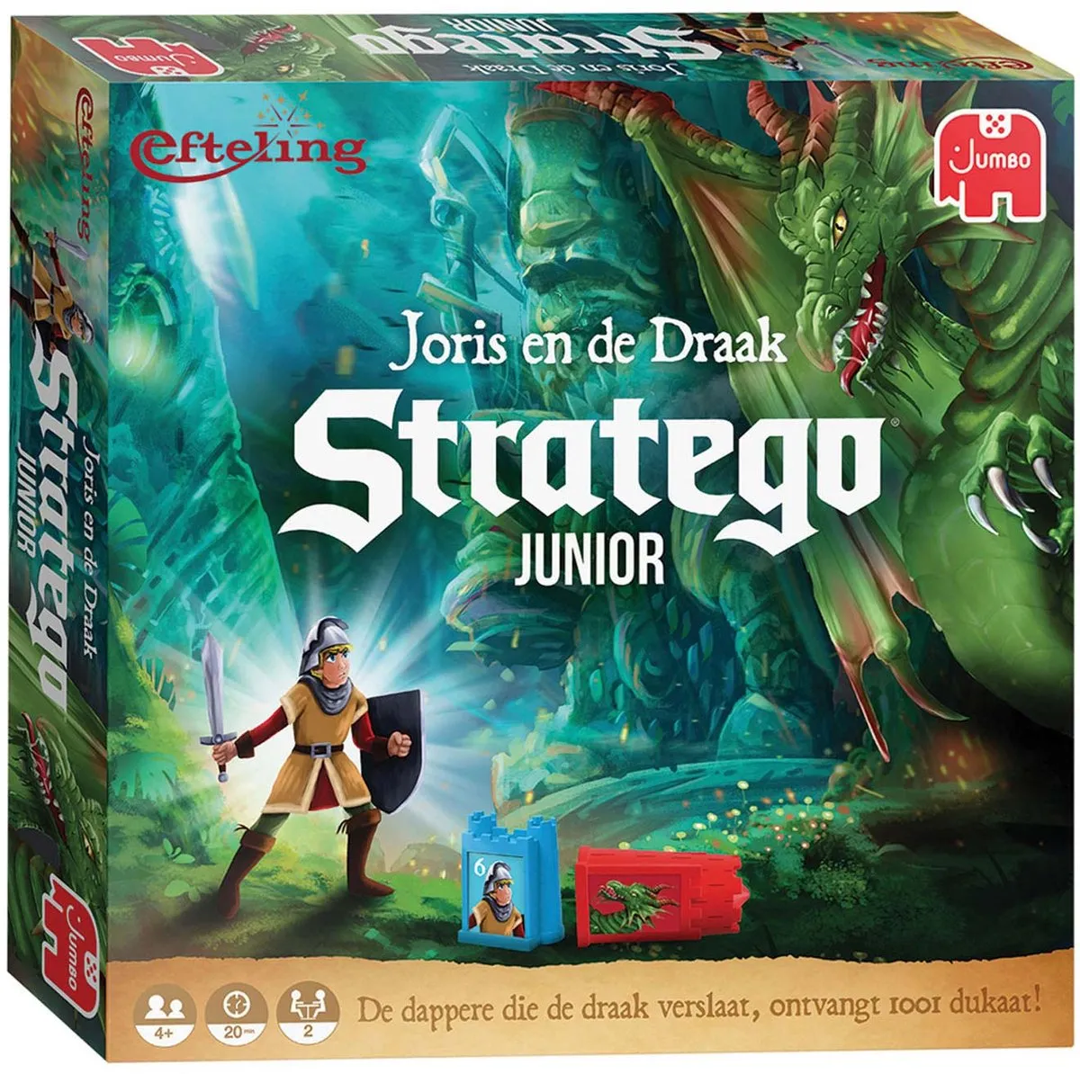 Jumbo Stratego Junior Efteling Joris en de Draak Bordspel - 2 Spelers