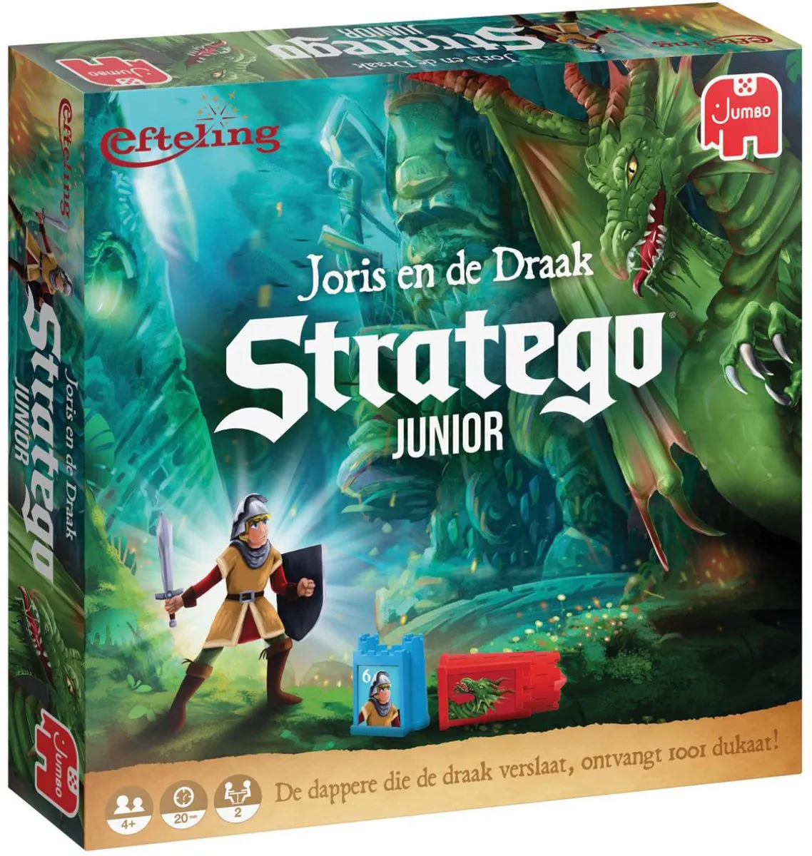 Jumbo Stratego Junior Efteling Joris en de Draak Bordspel - 2 Spelers