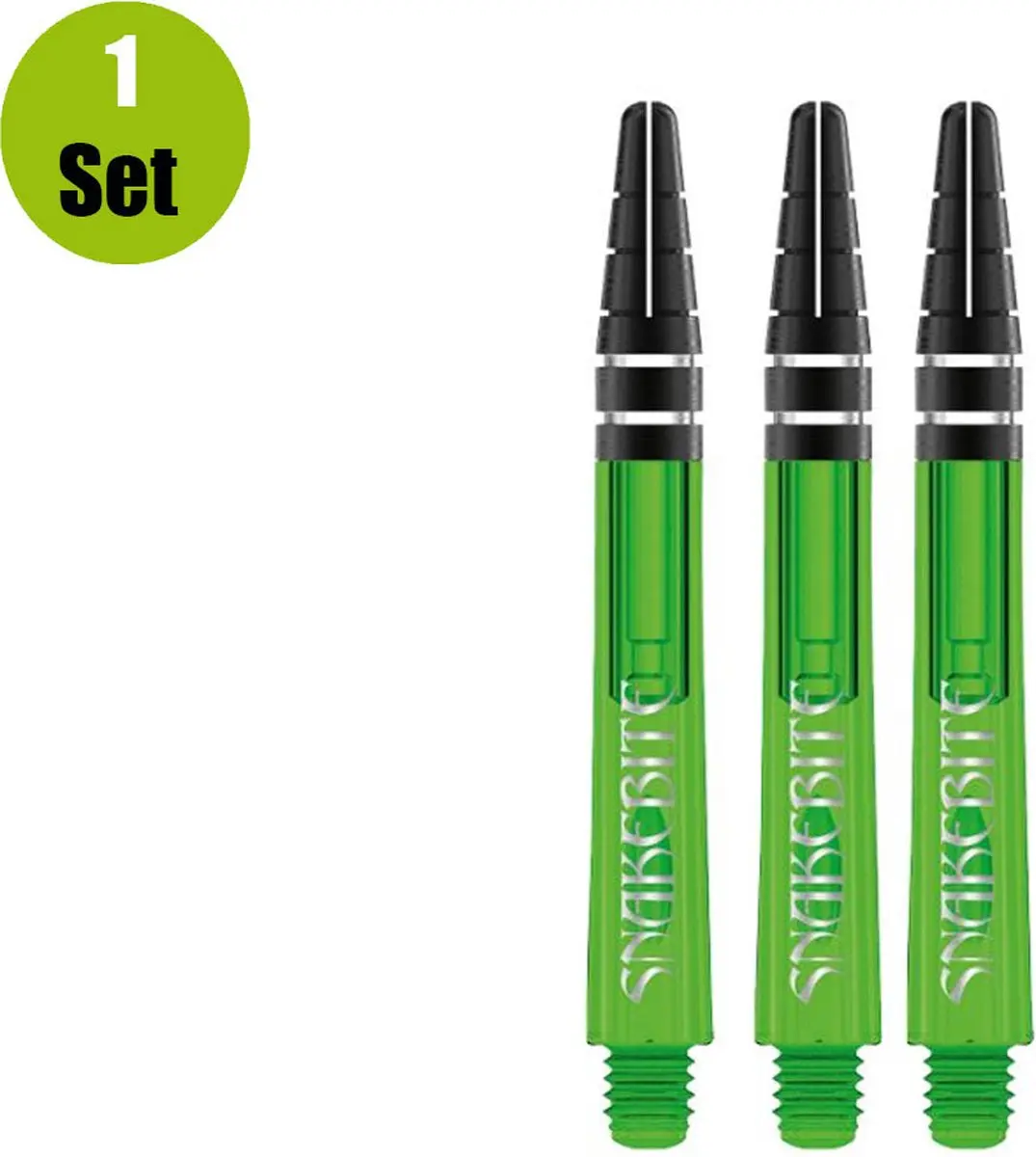 Red Dragon Nitrotech Snakebite TC644 Dart Shafts - 3 Stuks Groen