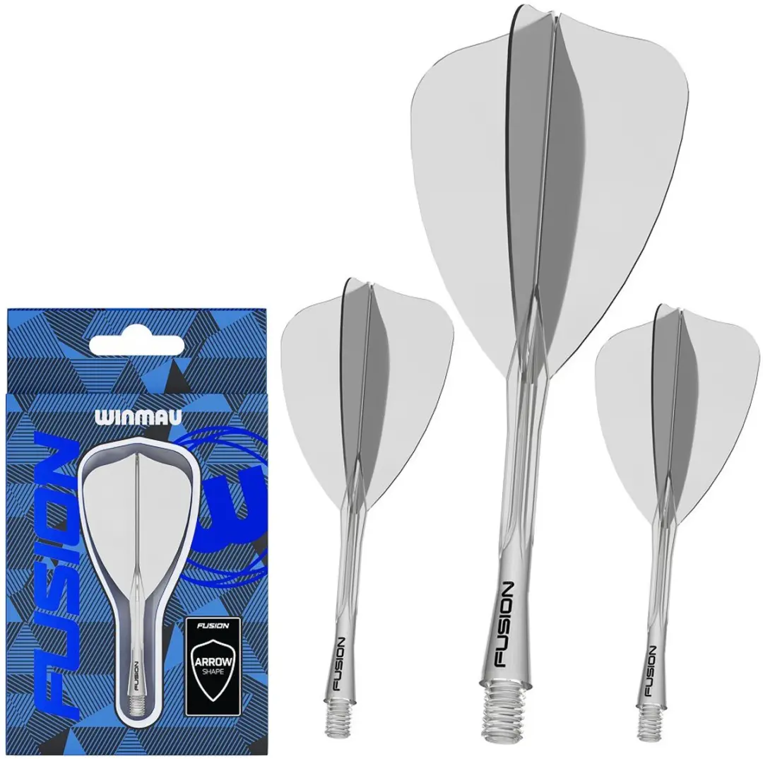 Winmau Fusion Arrow Clear Dart Flights - 3 Stuks