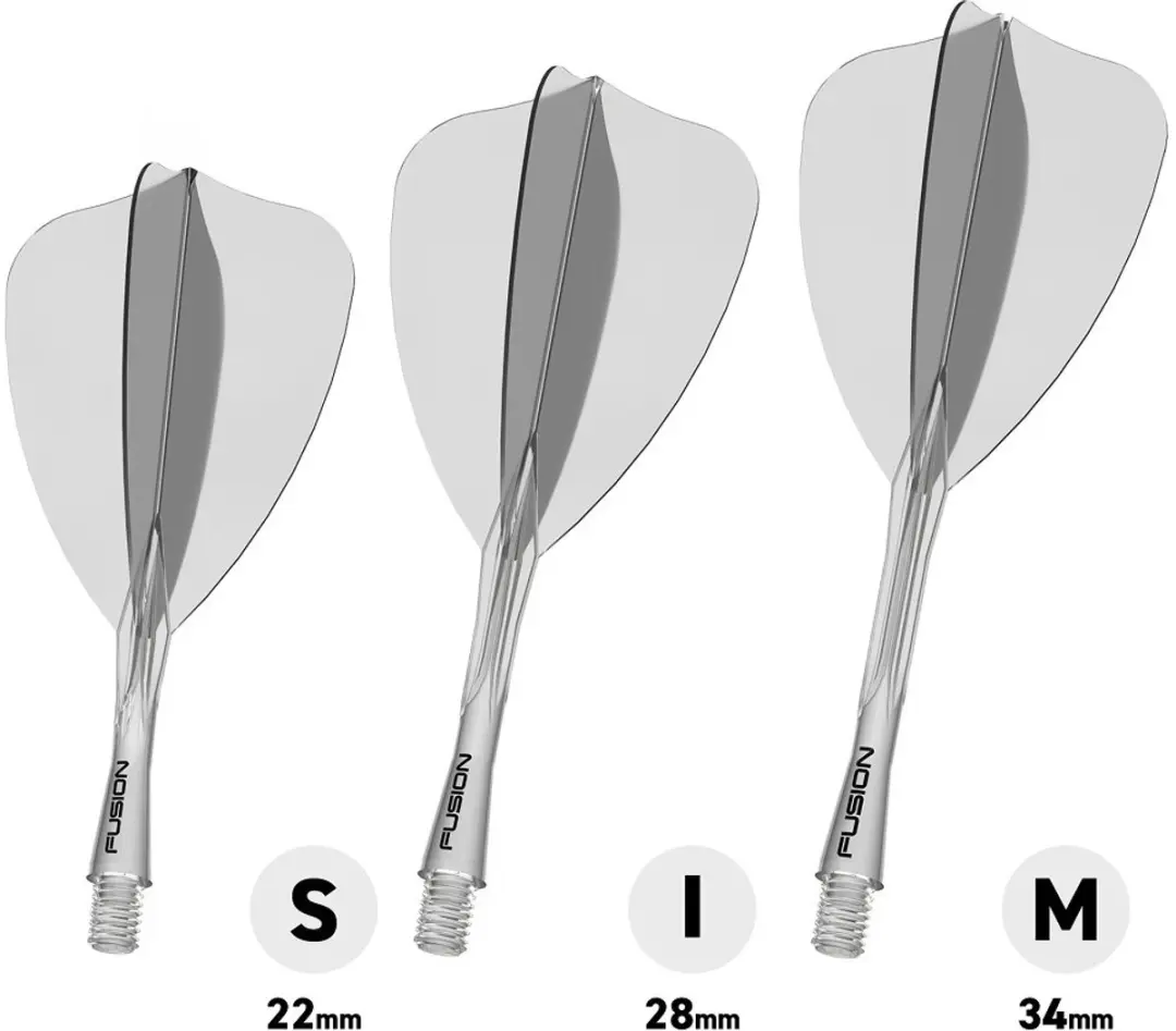 Winmau Fusion Arrow Clear Dart Flights - 3 Stuks