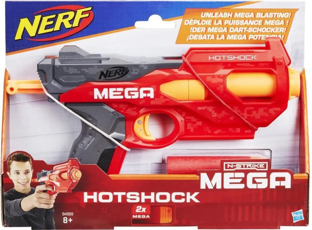 Nerf N-Strike Mega Hotshock Blaster - Rood