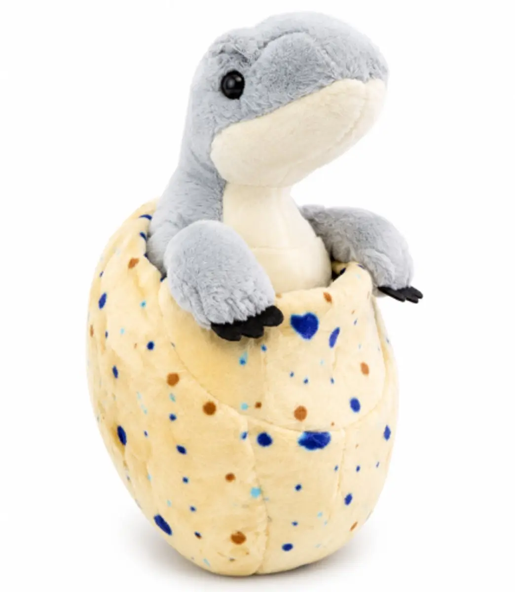 Topknuffels Dinosaurus Pluche Knuffel 25cm - Grijs