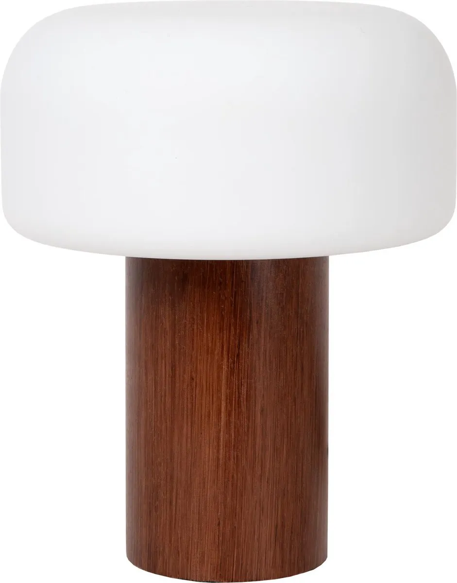 Lucide KENAN Tafellamp - Ø22cm - Hout