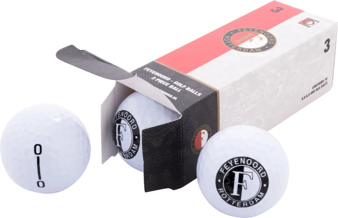 XQMax Feyenoord Golfballen - 12 Stuks - Wit