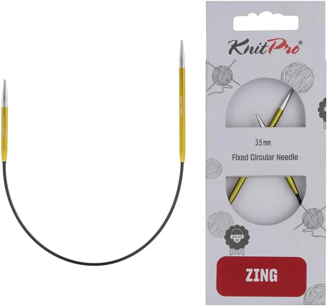 KnitPro Zing Asymmetrische Ronde Naalden 10" 3.5mm