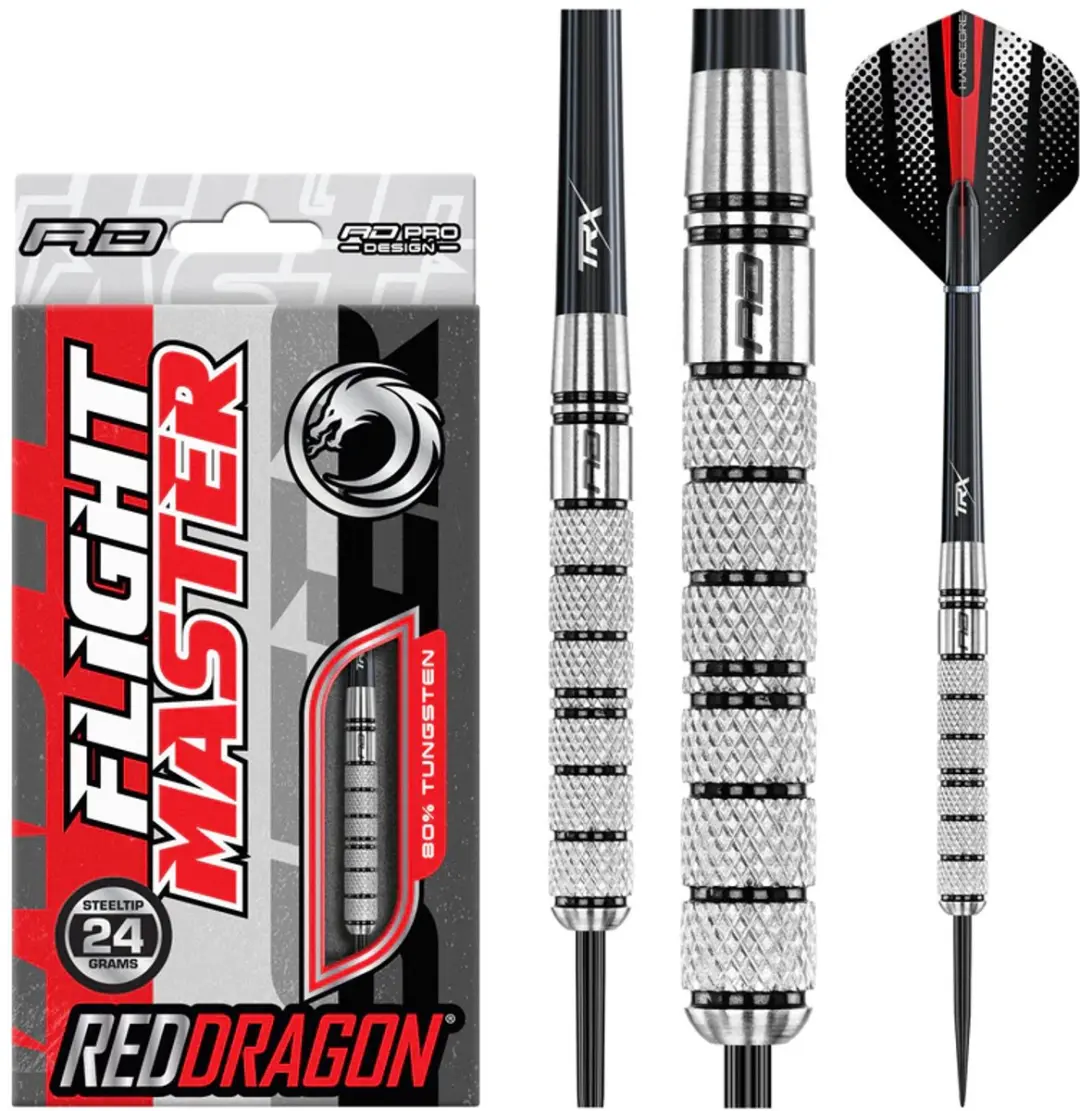 Red Dragon Crusader 80% Dartpijlen 3 Stuks - Zilver/Zwart - afbeelding 6 van 6