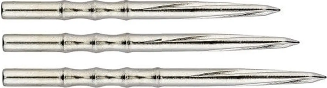 Unicorn Volute Scalloped Points 36mm - Zilver - 3 Stuks