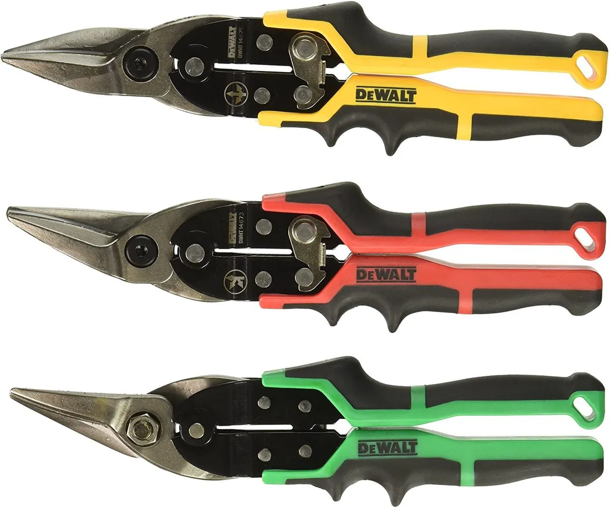 DeWalt ERGO Plaatschaar Set 3 Stuks