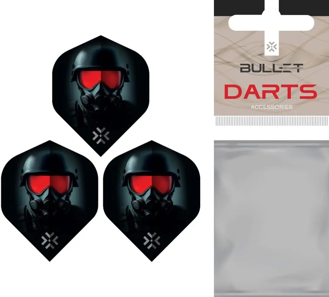 Bullet Ranger NO2 BT1105170 Dart Flights - 3 Stuks - afbeelding 2 van 2