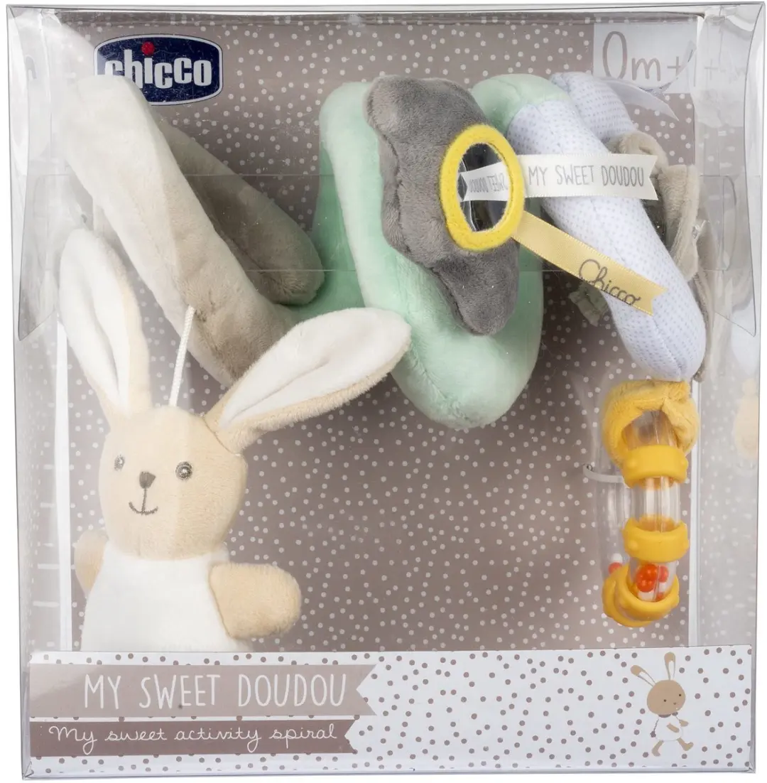Chicco My Sweet Doudou Speelgoedspiraal Wandelwagen - Beige/Groen