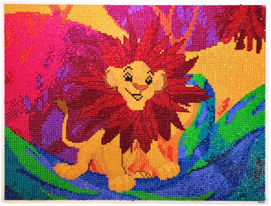Disney The Lion King Diamant Schilderij 30x40cm - Multicolor