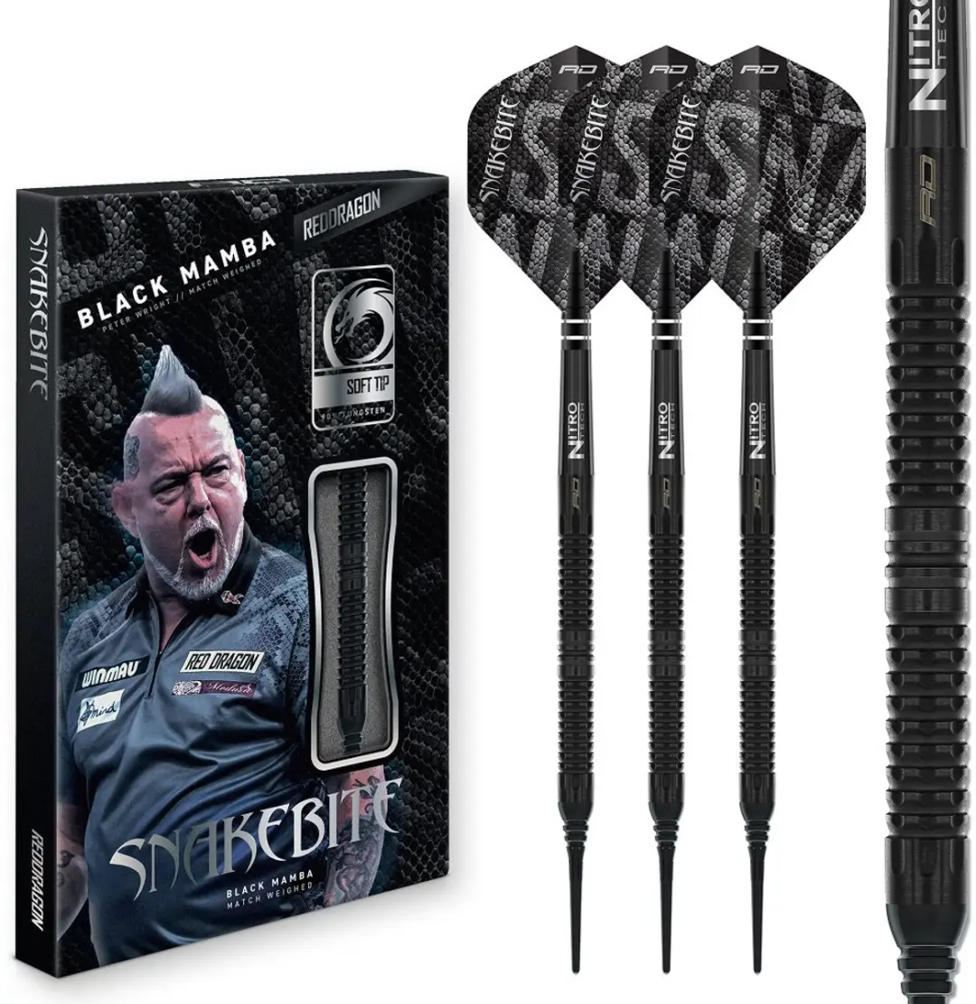 Red Dragon Peter Wright Black Mamba 90% Darts