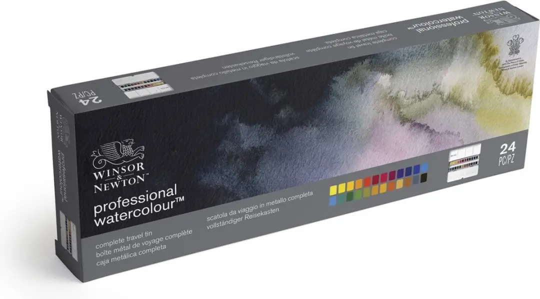 Winsor & Newton Professional Water Colour 24 Kleuren - Complete Set