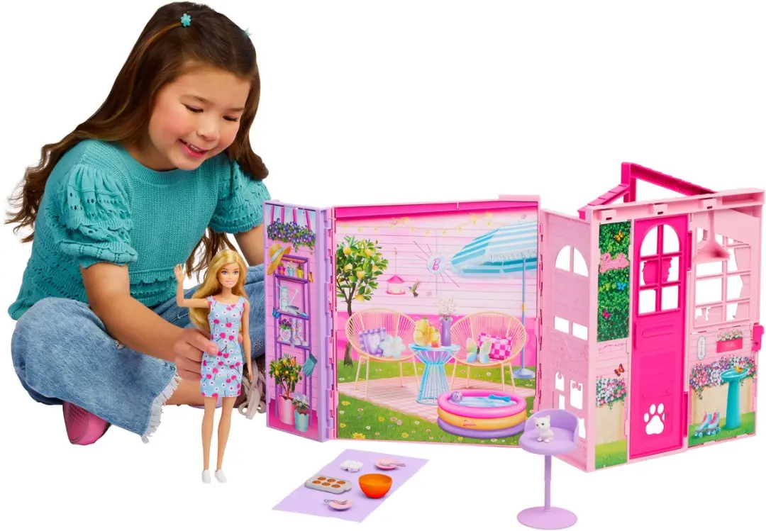 Barbie Weekend Escape House Poppenhuis - 10 Meubels & Pop
