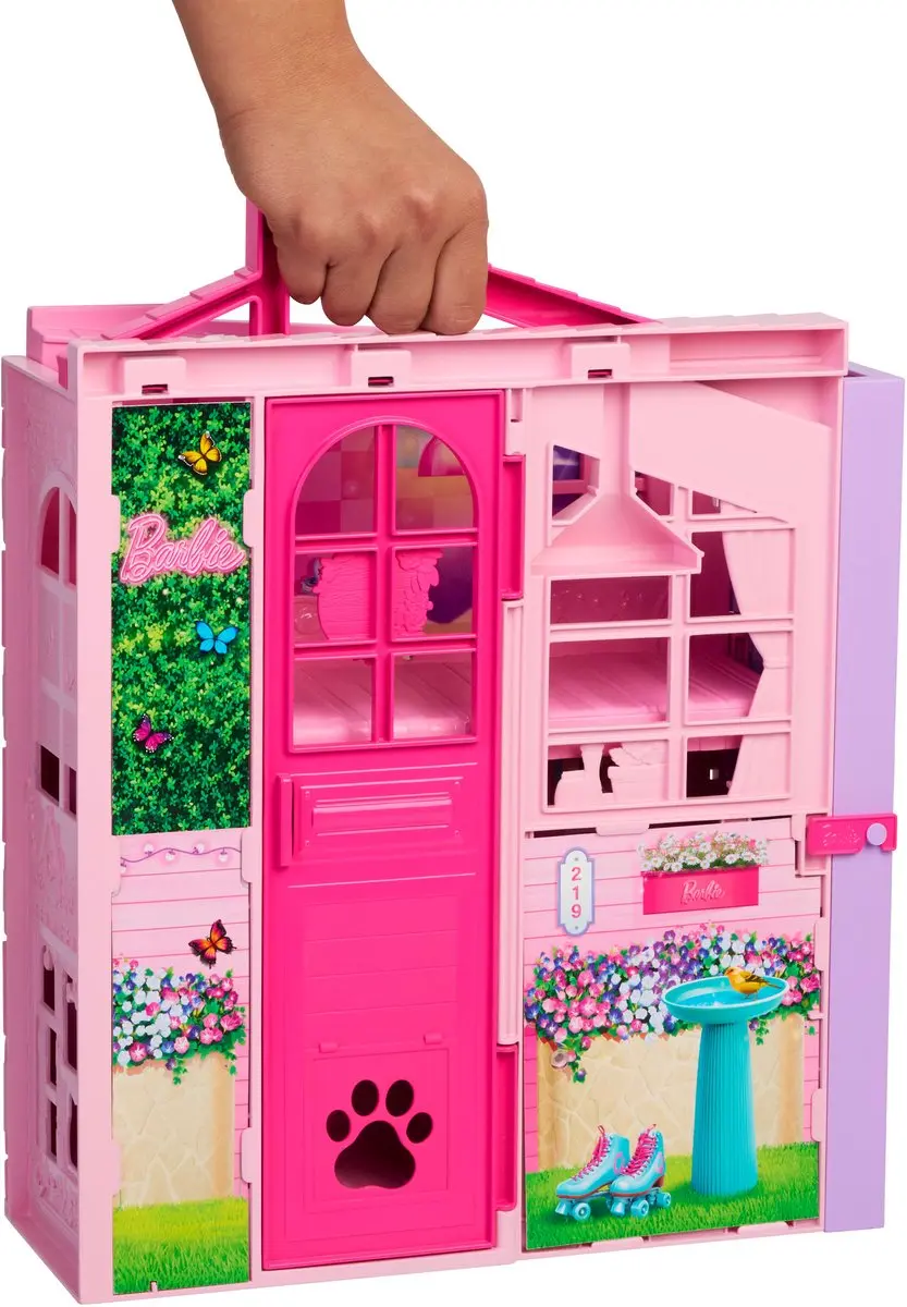 Barbie Weekend Escape House Poppenhuis - 10 Meubels & Pop