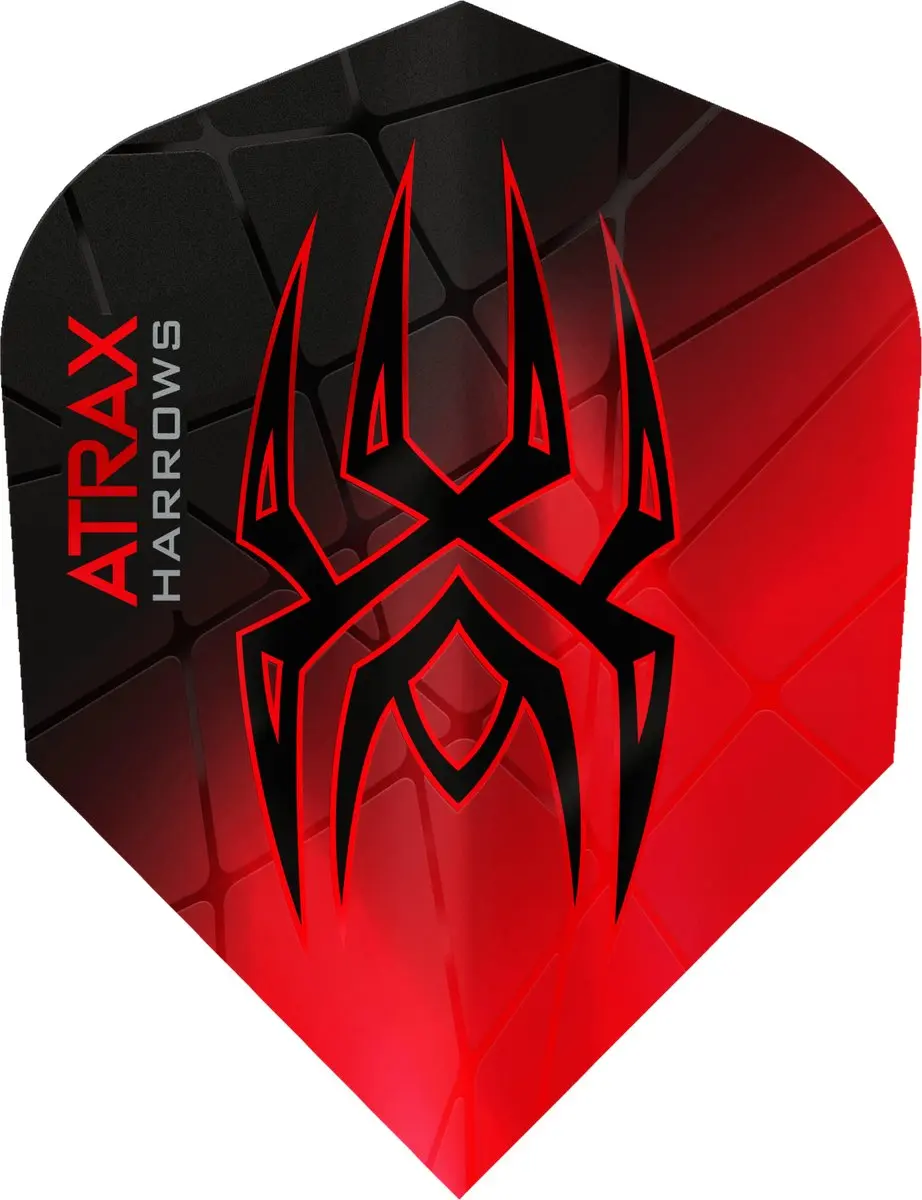 Harrows Atrax Red NO6 Dart Flights HF3600