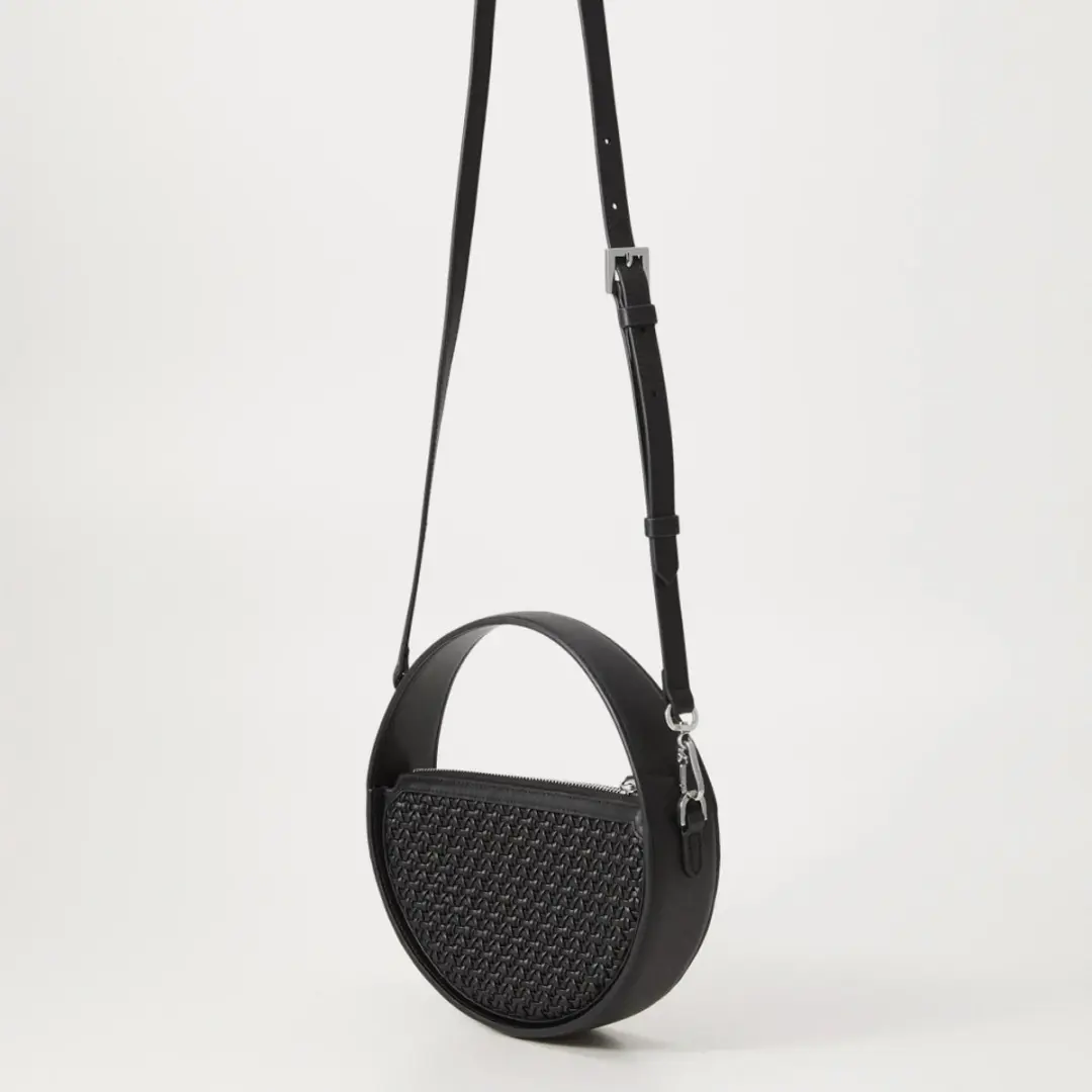 Karl Lagerfeld K Signature SP Round Woven - Zwart
