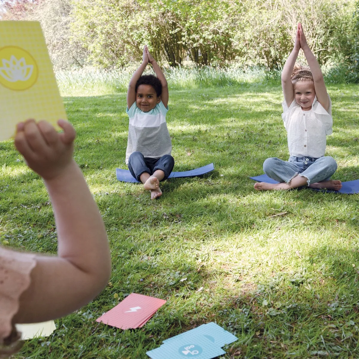 SES Creative Animal Yoga Set - 27 Kaarten met Matjes en Spinner