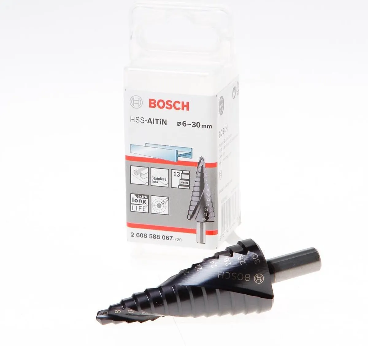 Bosch Trappenboor HSS-AlTiN 6mm - 30x93,5mm - afbeelding 6 van 6
