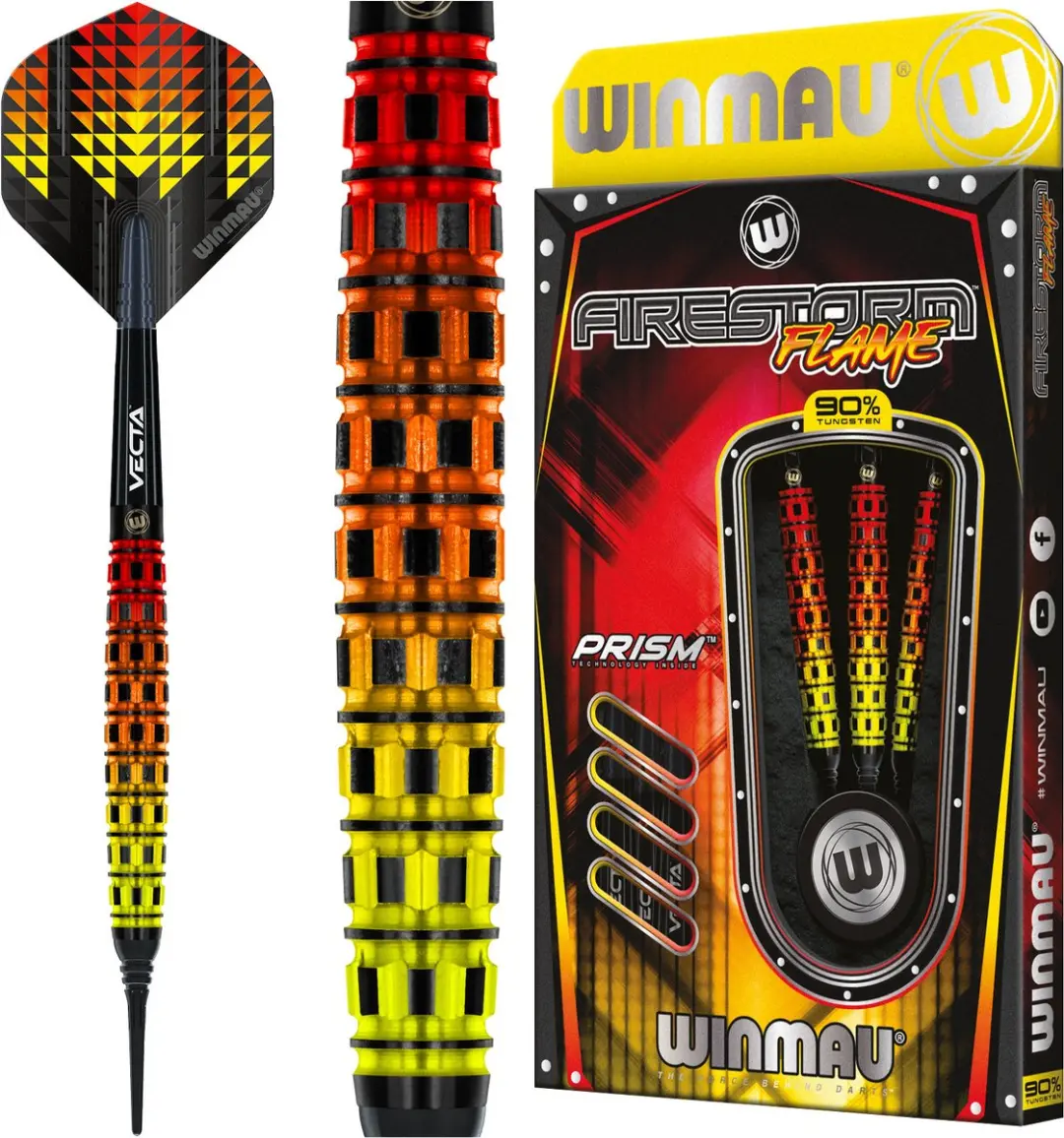 Winmau Firestorm Flame Torpedo Soft Tip Darts