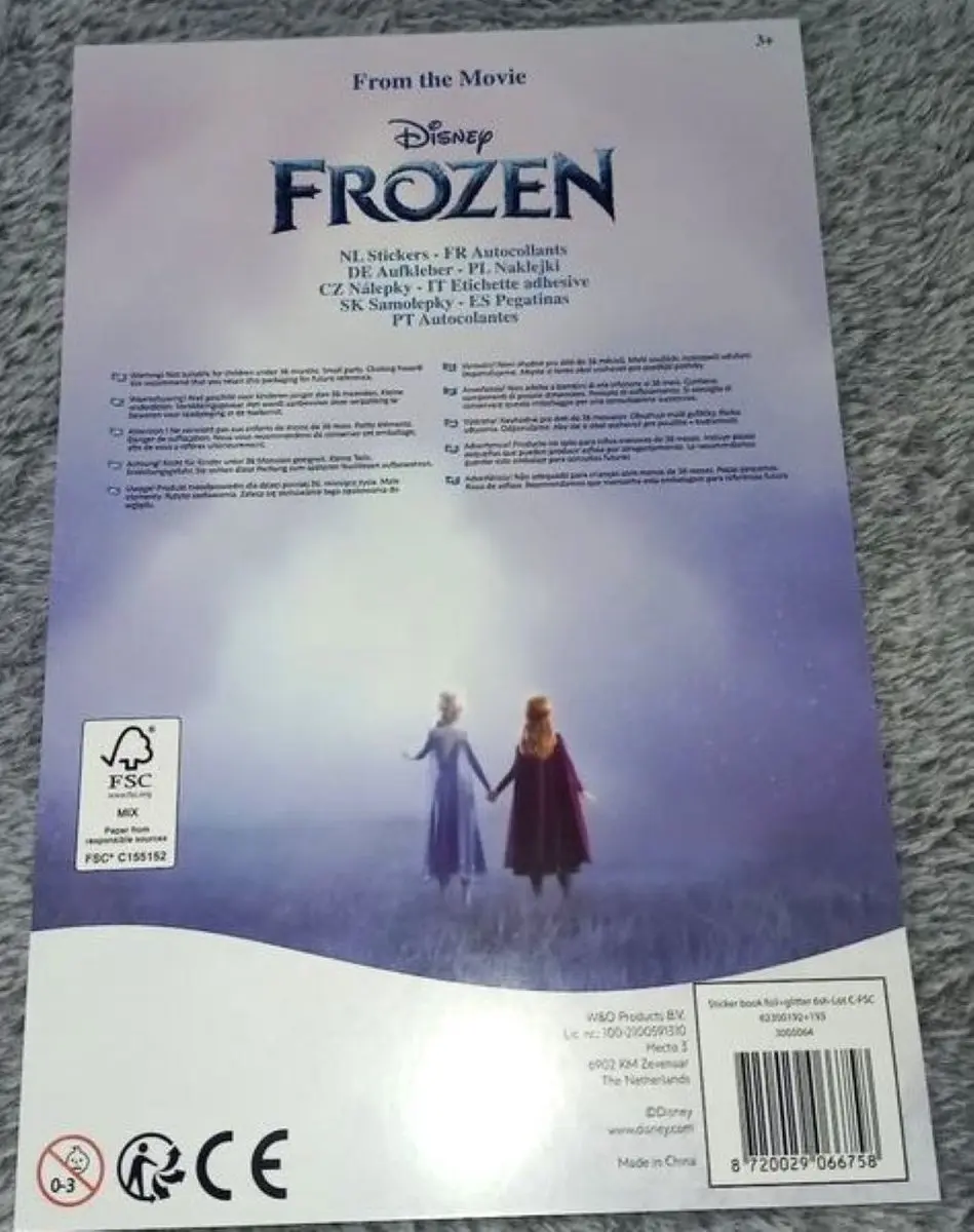 Disney Frozen Stickers 6 Vellen - Zilver Glitter