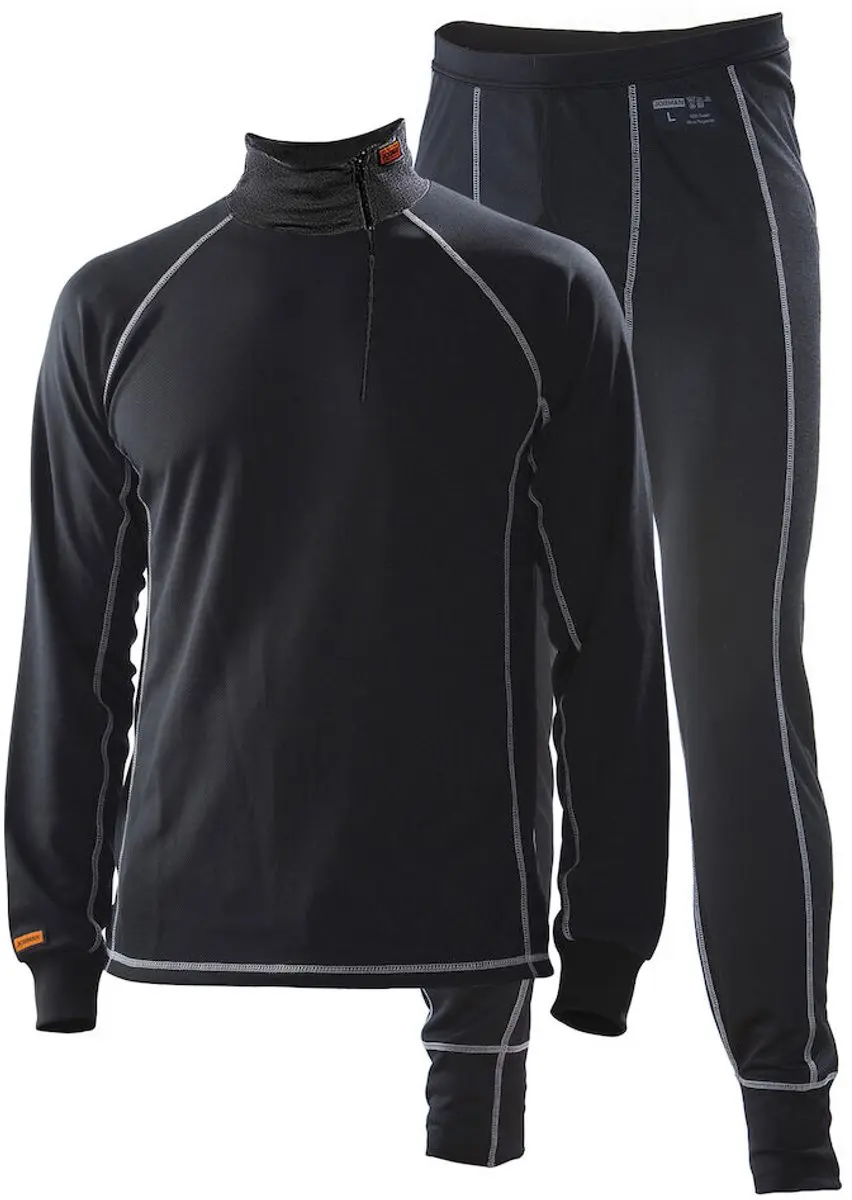 Jobman Thermoset Shirt en Broek L - Zwart - afbeelding 5 van 5