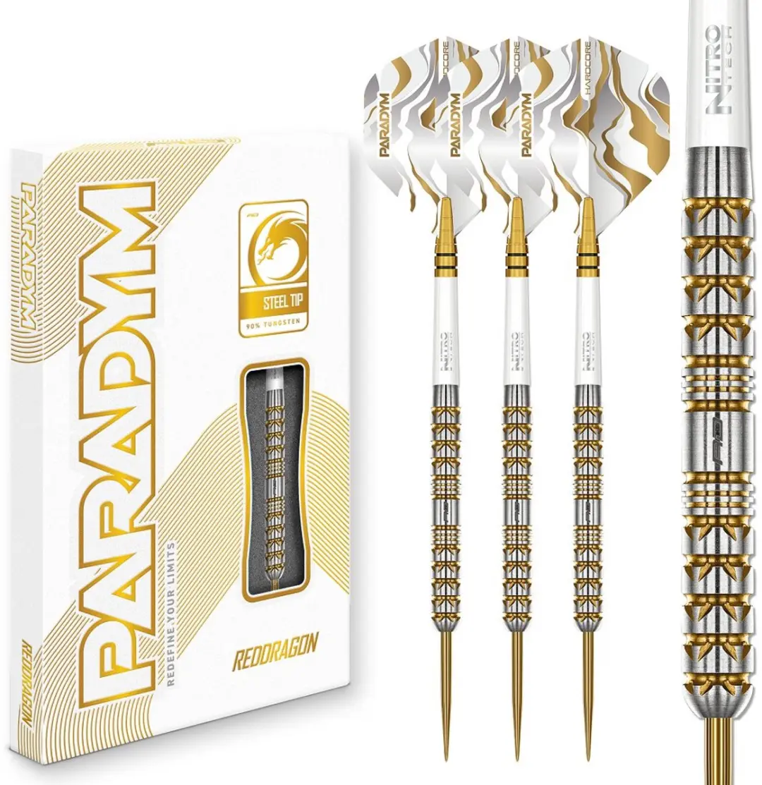 Red Dragon Paradym Gold Parallel Dartpijlen 3 Stuks