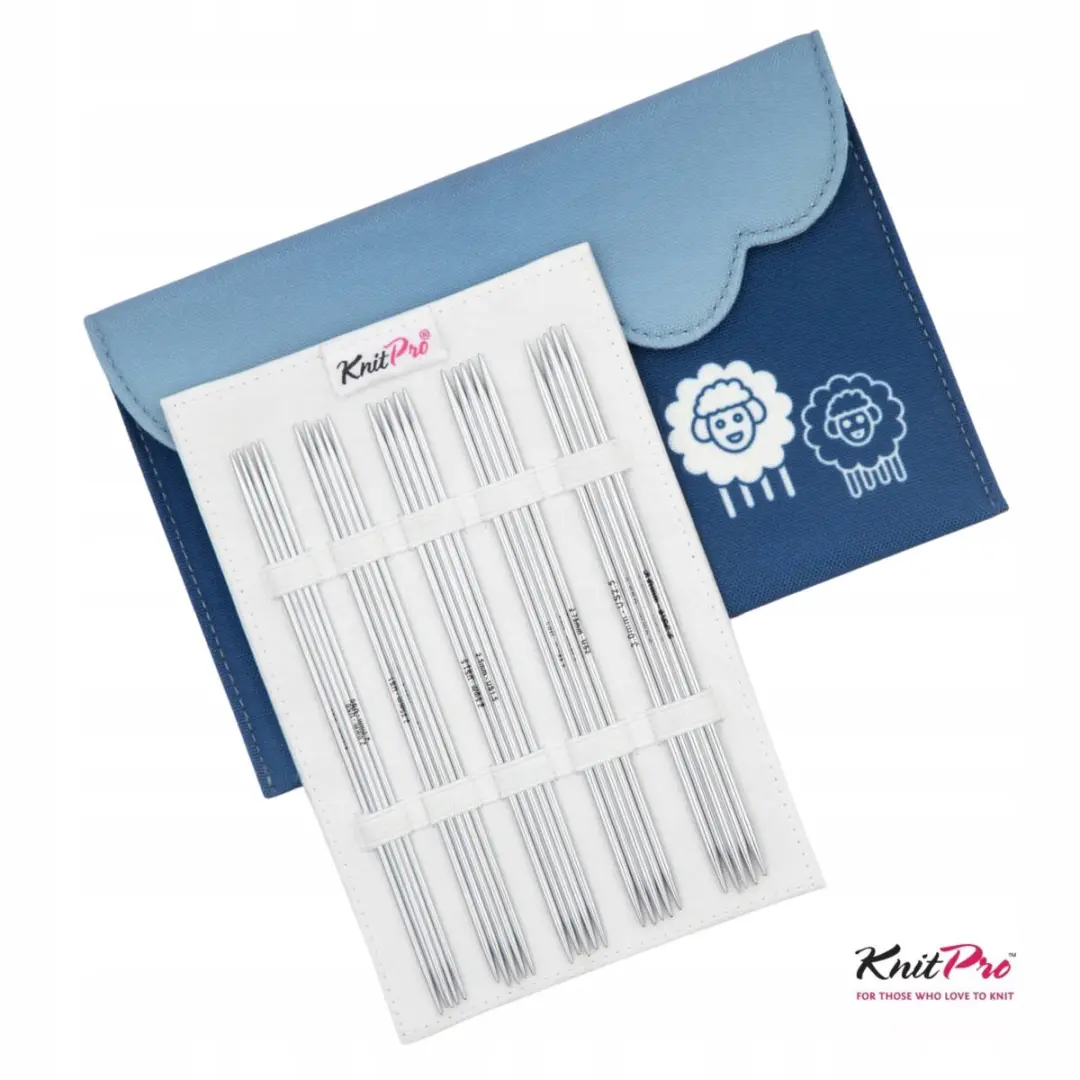 KnitPro Nova Metalen Sokkendoppels 15cm - Zilver