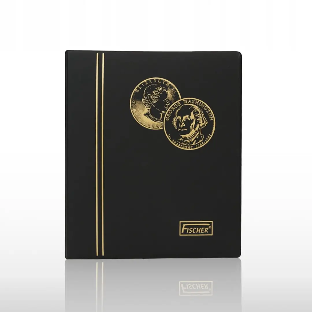 Fischer Premium Muntalbum 224 Stuks - Zwart