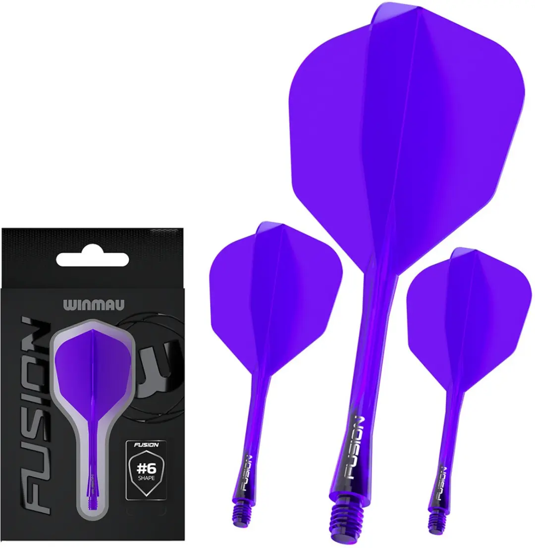 Winmau Fusion NO6 Dartvleugels - Paars - 3 Stuks