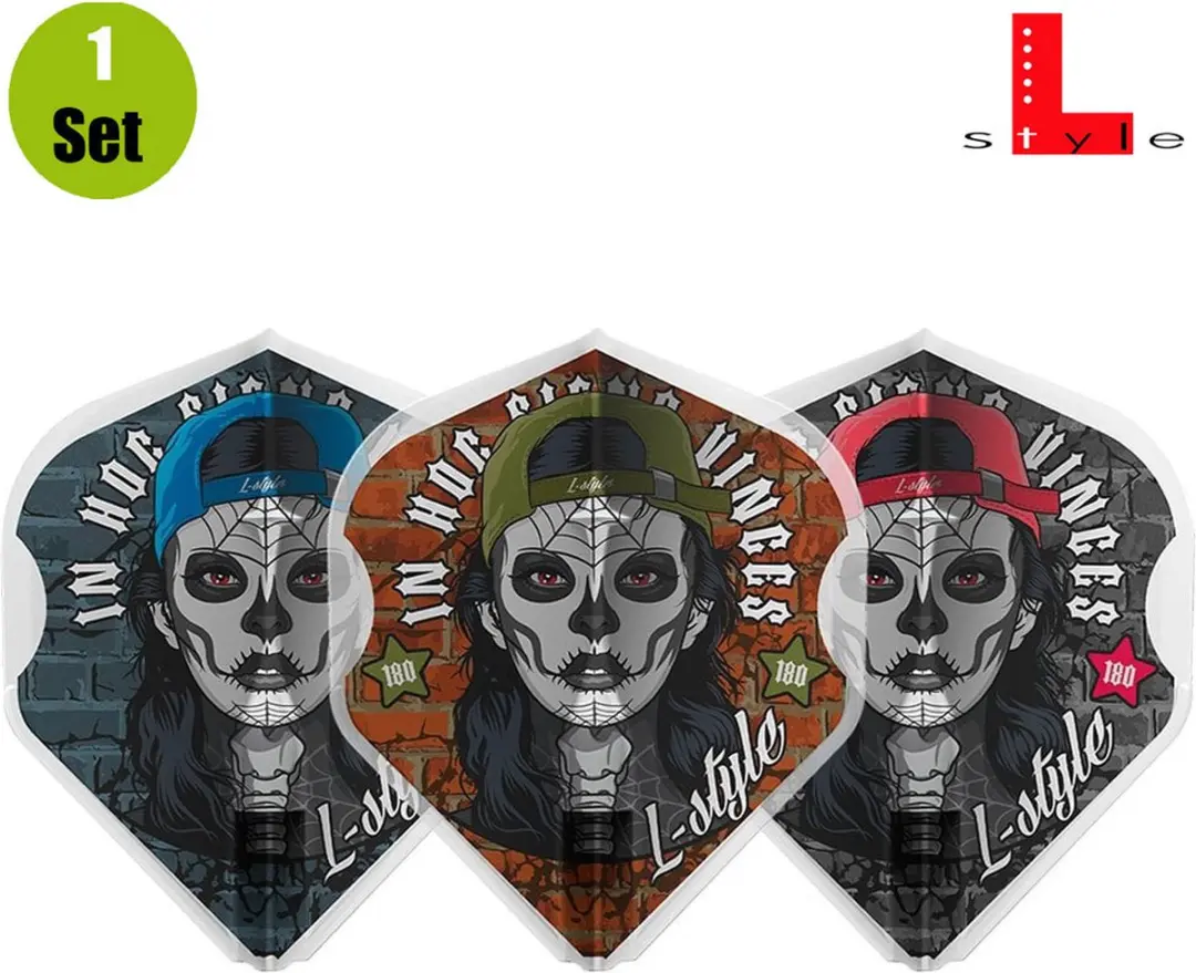 L-Style Jesus Noguera V3 Champagne Dart Flights F11012 - 3 Stuks