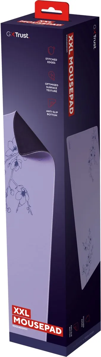 Trust GXT 759 XXL Gaming Muismat 90x40cm - Paars - afbeelding 6 van 6