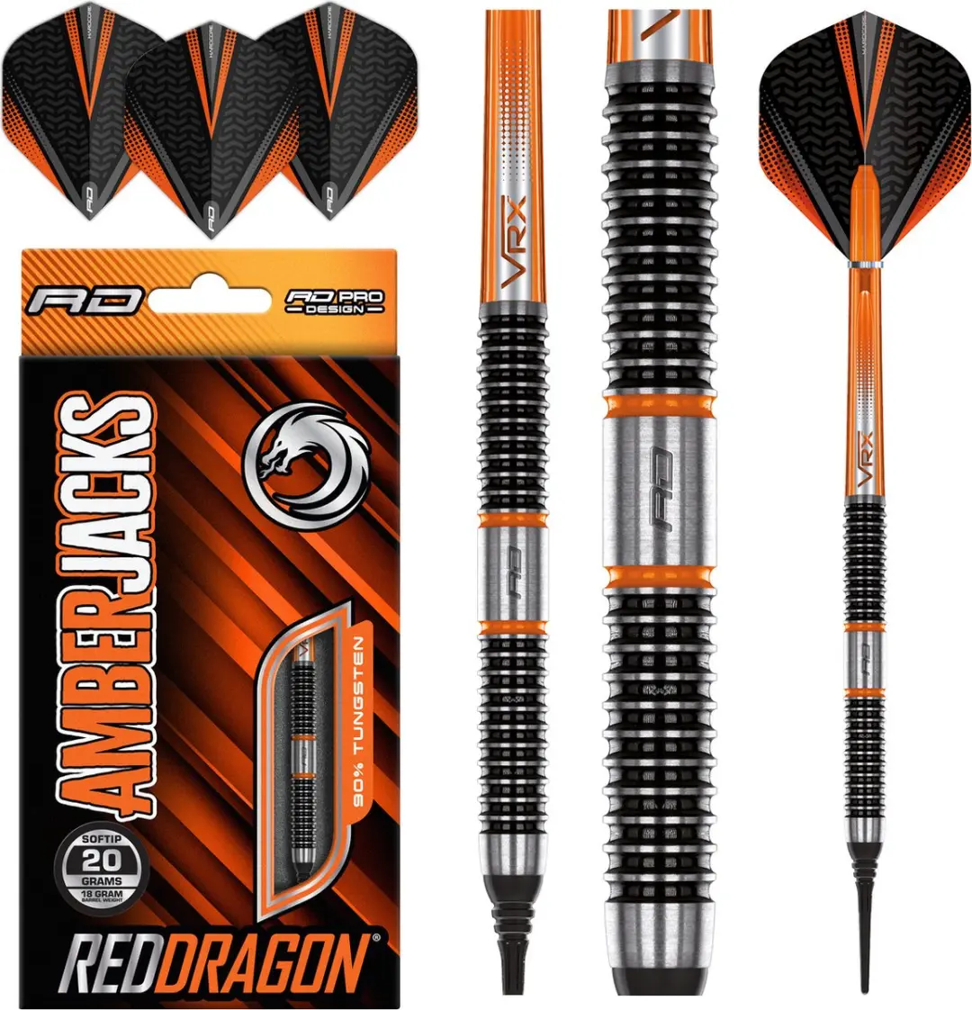 Red Dragon Amberjack 18 Soft Tip Darts