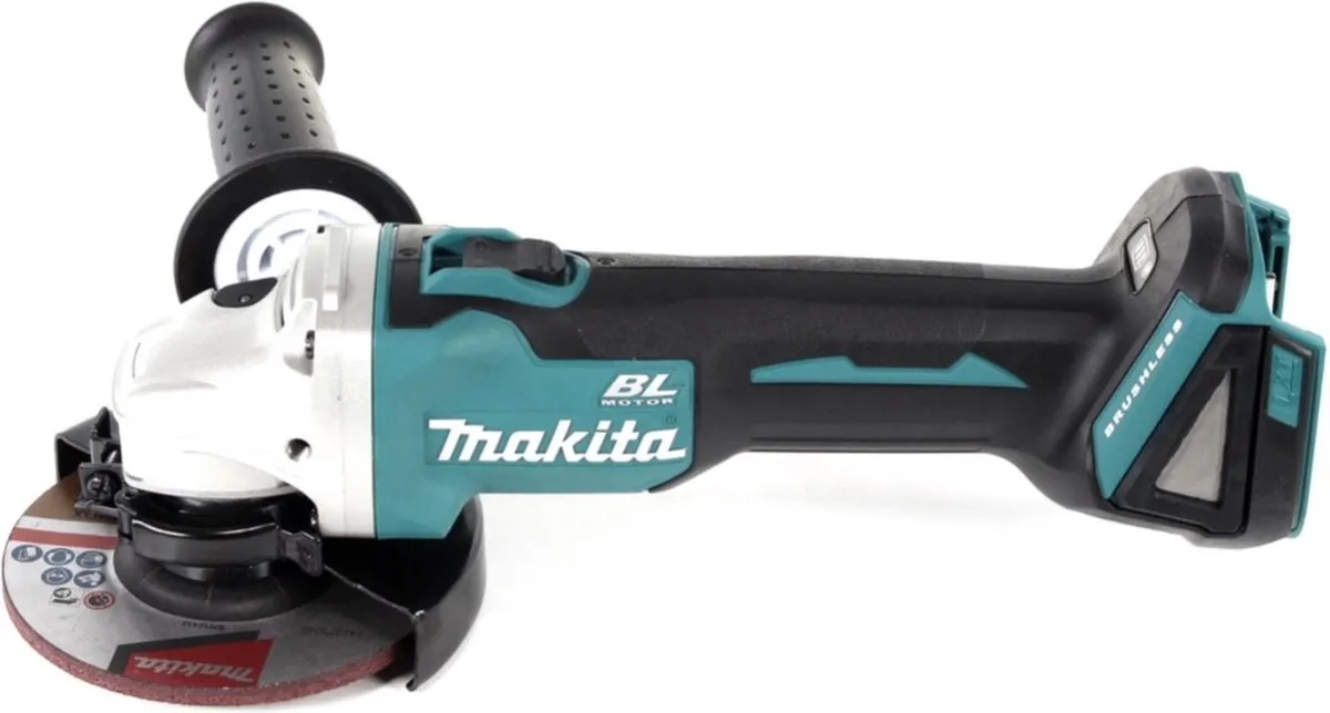 Makita DGA 504 RGJ Haakse Slijper 125mm - 18V - 2x 6.0Ah Accu + Lader