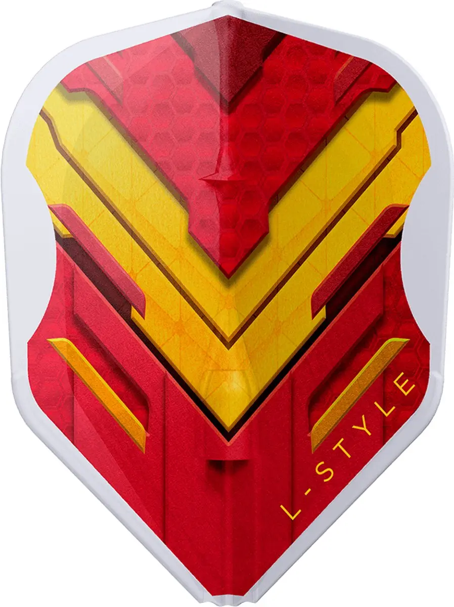 L-Style L3 EZ V-Series V1 Dart Flights - 3 Stuks - Clear White