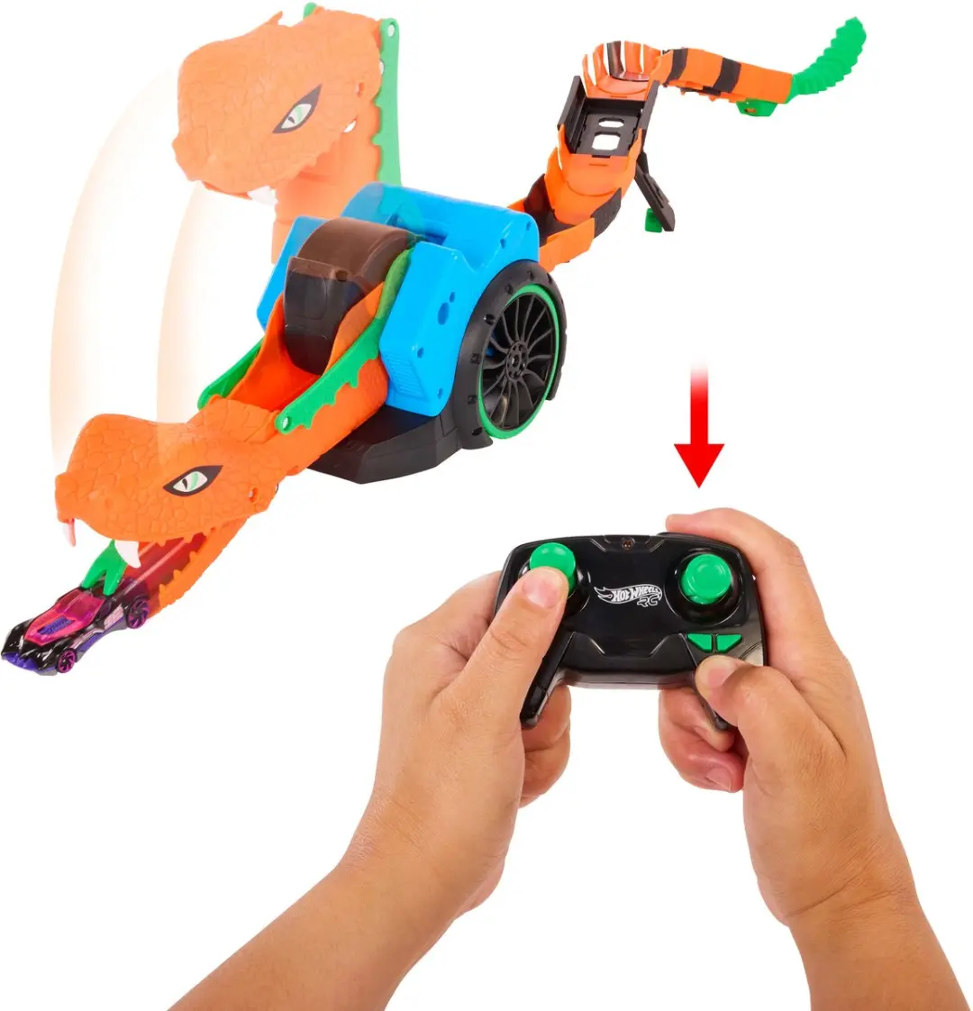 Hot Wheels Let’s Race Slither 'N Strike RC - Meerkleurig