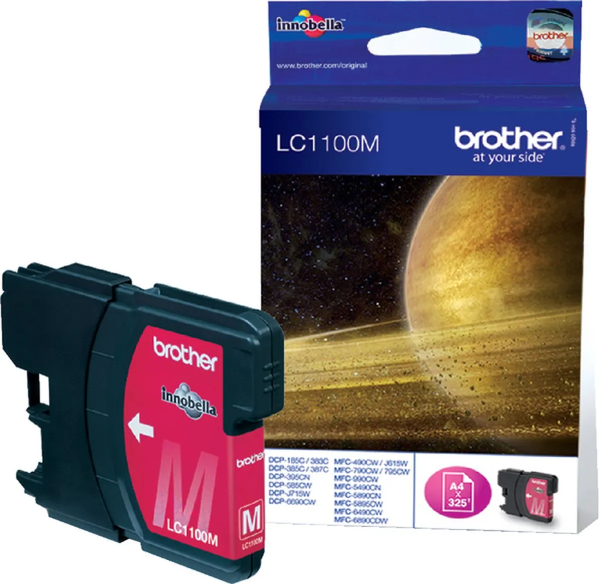 Brother LC-1100M Inktcartridge - Rood - 5 Stuks