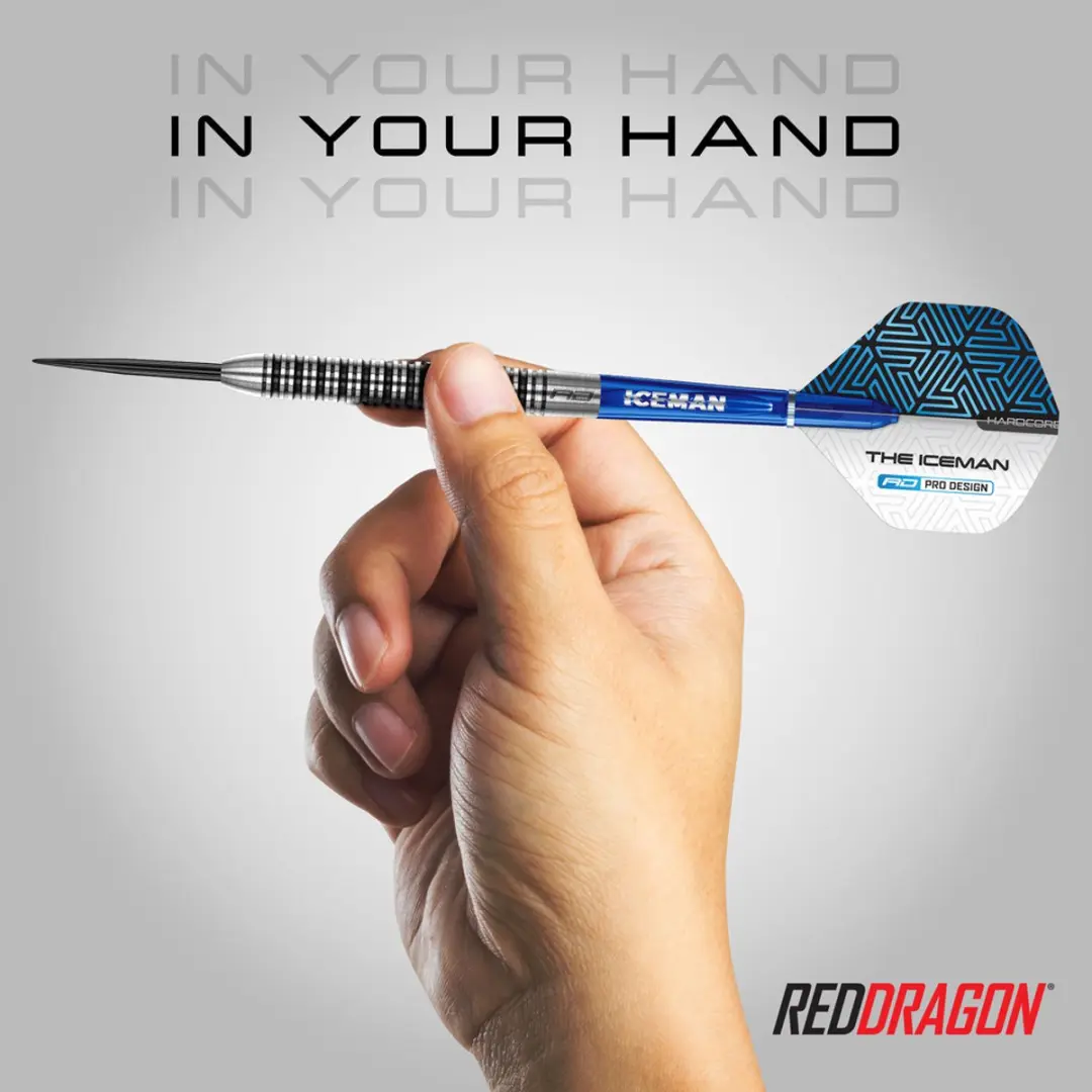 Red Dragon Gerwyn Price Iceman Champions Series Dartpijlen 3-delig - Blauw/Zilver/Zwart