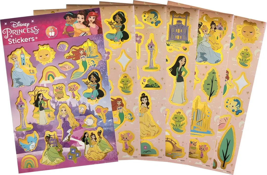 Disney Princess Stickers 6 Vel